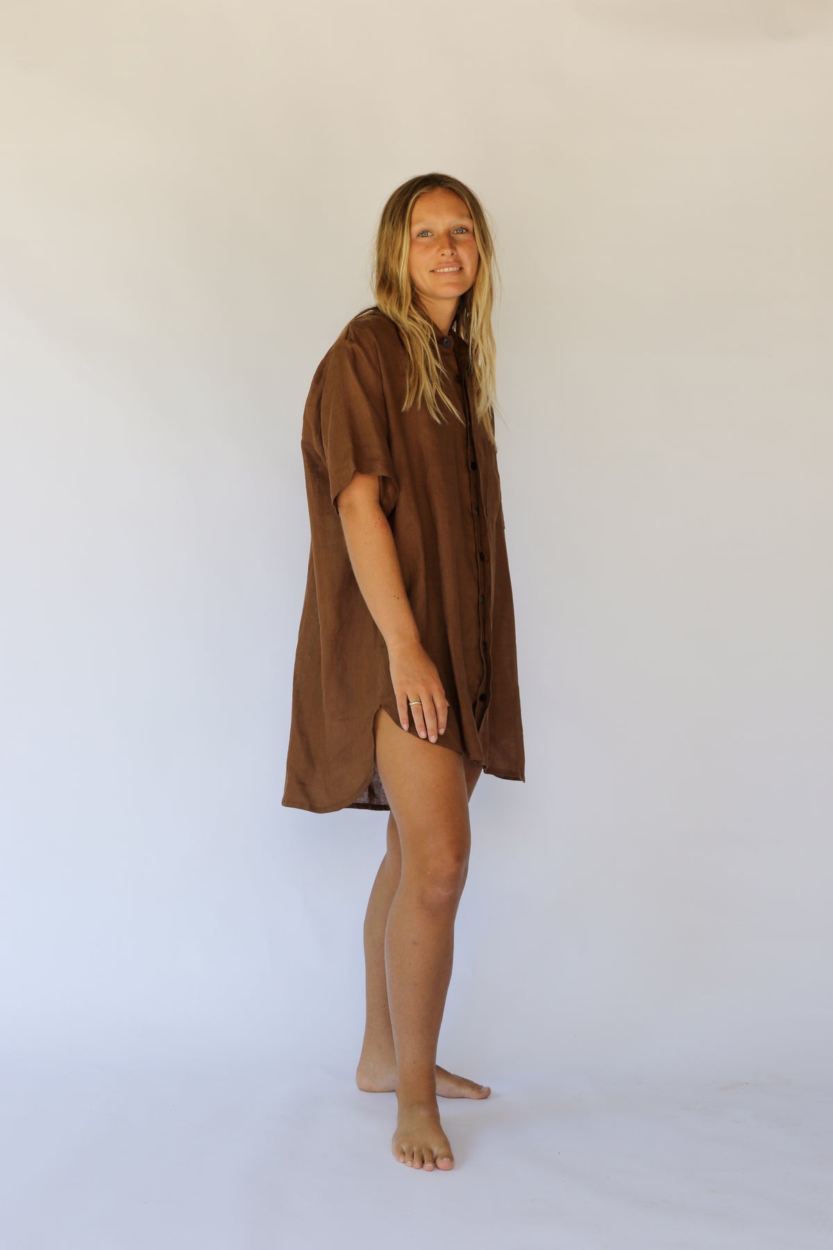Flow Dress in Cocoa by Hobo & Hatch, alternate view