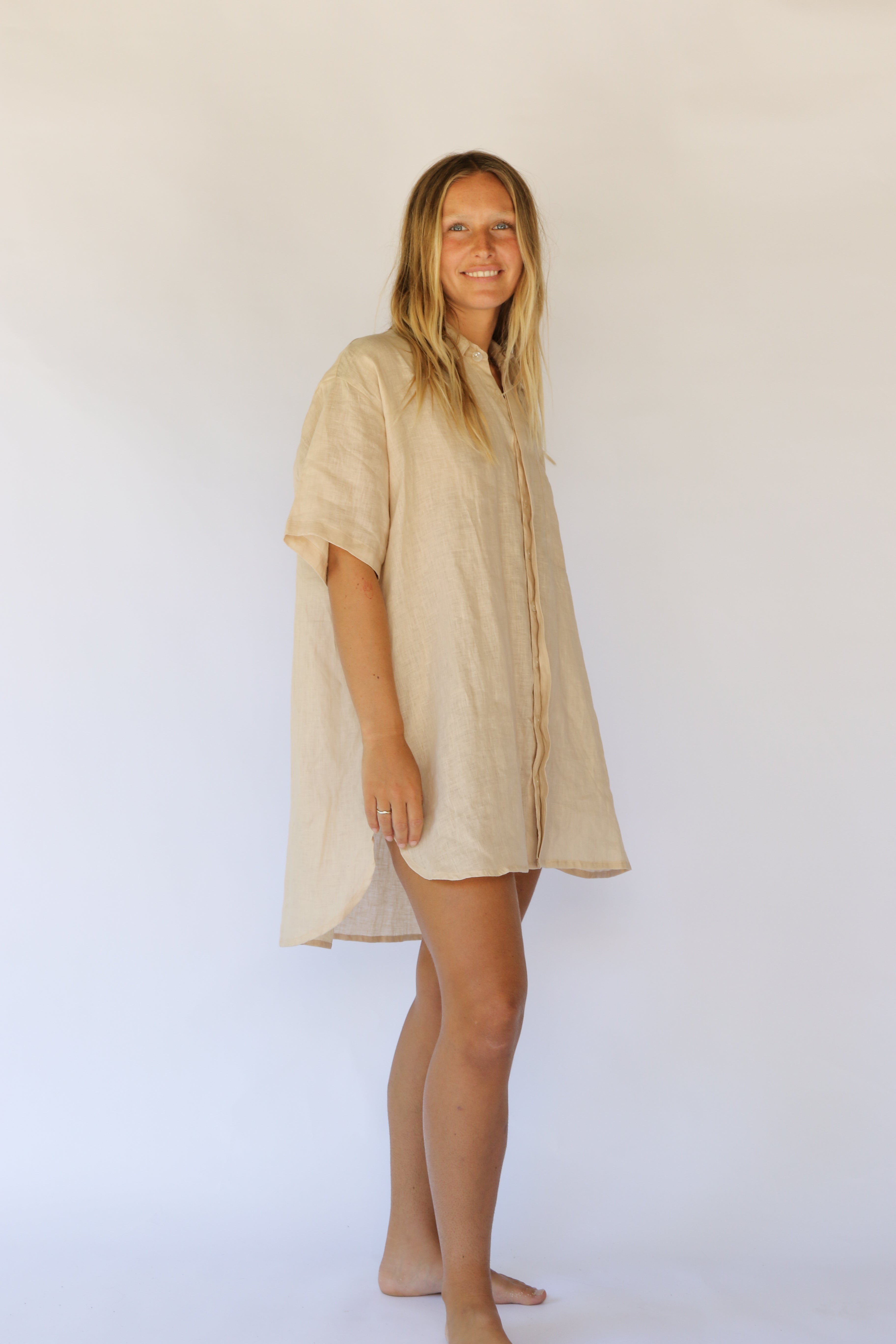 Flow Dress in Sand by Hobo & Hatch, alternate view
