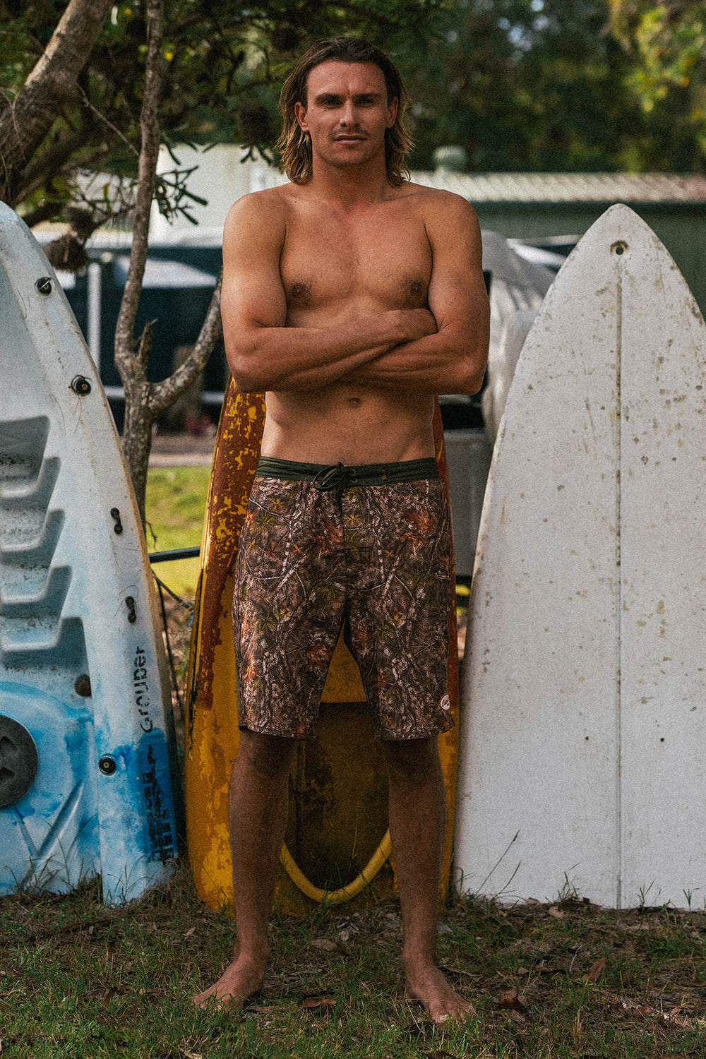 The Ridgeline Boardshort - Camo detail