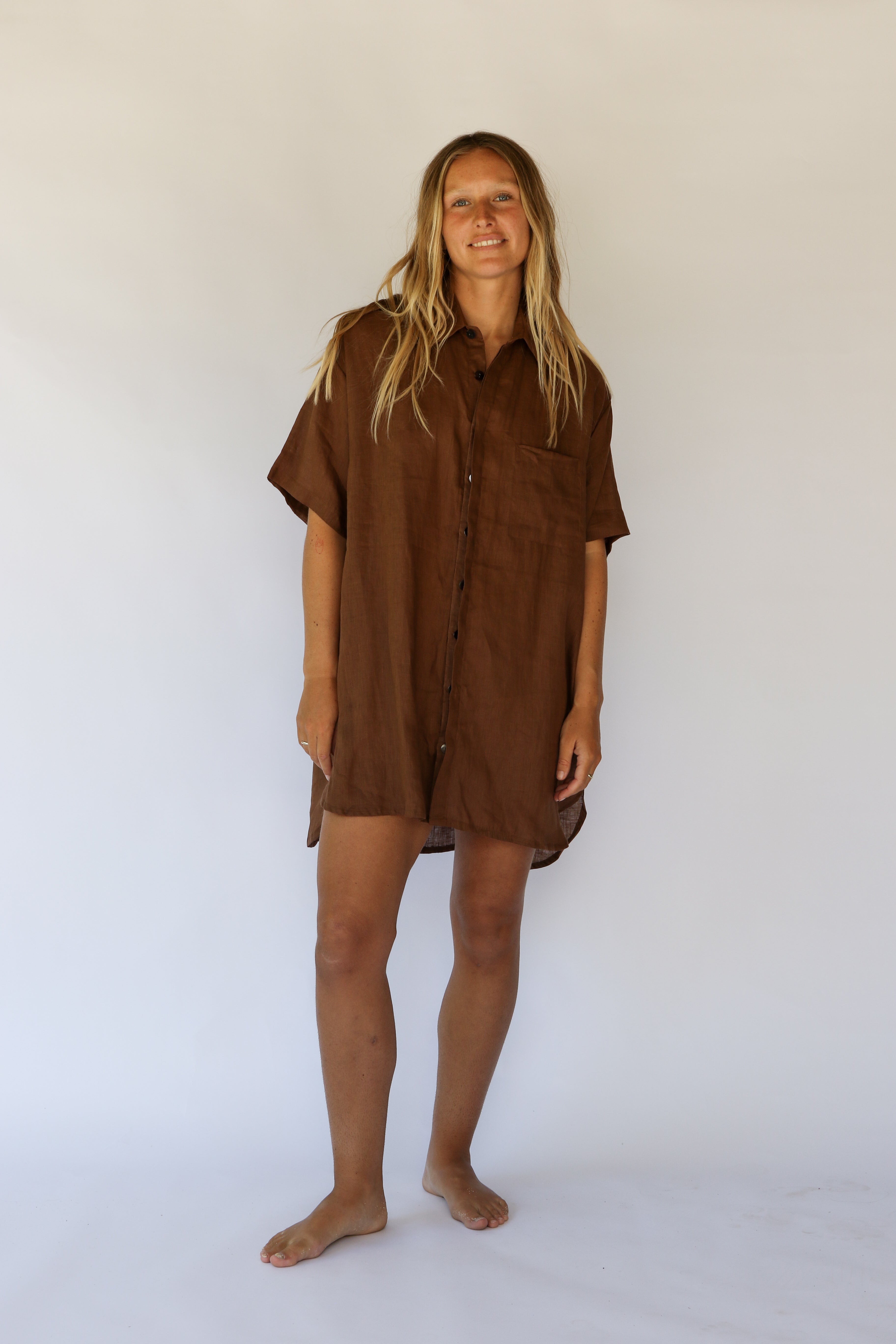 Flow Dress in Cocoa by Hobo & Hatch