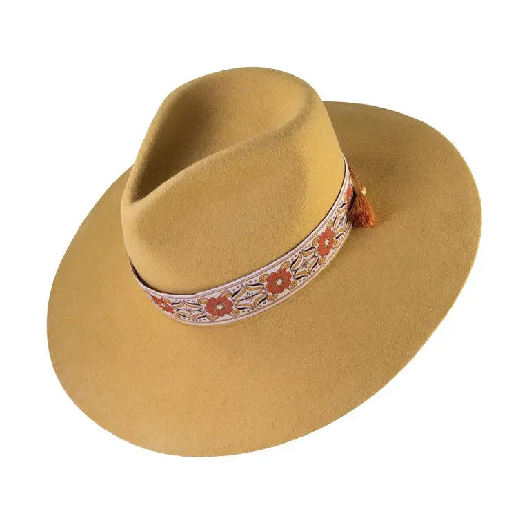 FBS x Nine Lives Bazaar Festival Felt Hat in Mustard by Fallen Broken Street