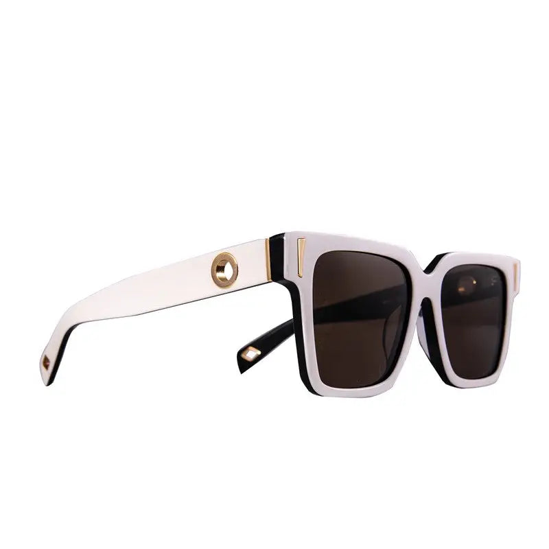 The Solar Flare sunglasses in White on Black by Fallen Broken Street, alternate view