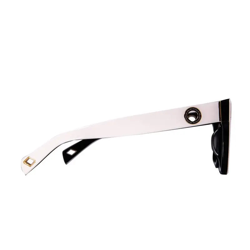 The Solar Flare sunglasses in White on Black by Fallen Broken Street, alternate view