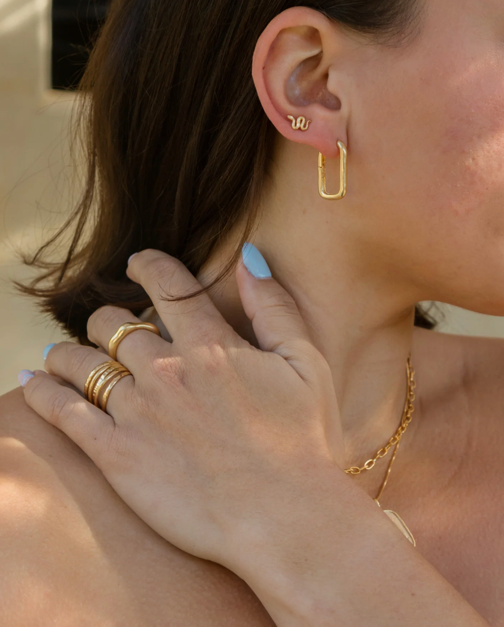 La Muse Earrings by Hobo & Hatch, alternate view