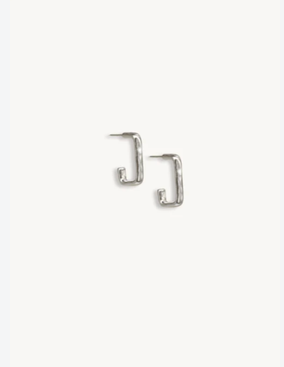 Maris Hoops in recycled sterling silver by Hobo & Hatch