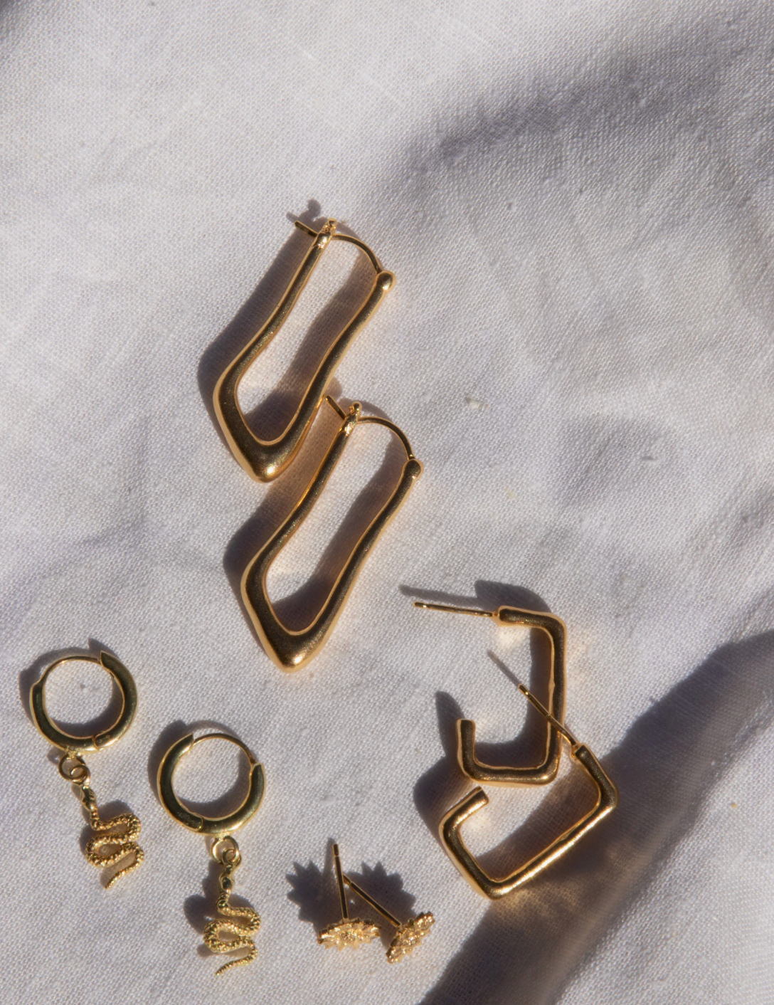 Serpent Hoops by Hobo & Hatch, alternate view