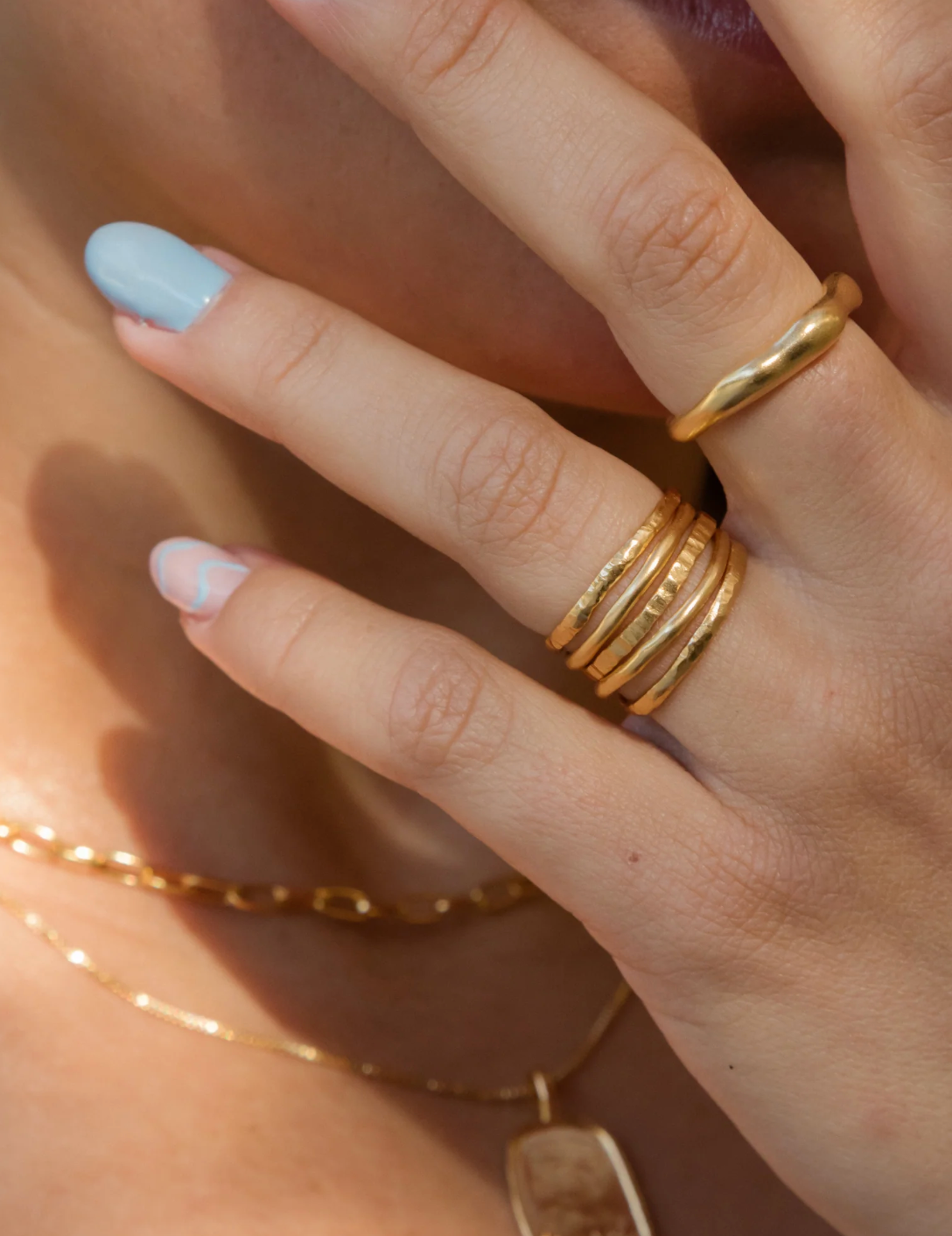 Luma Stack earrings by Hobo & Hatch, alternate view