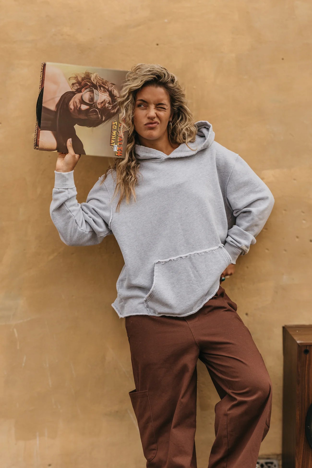 Everyday Hoodie in Light Grey by Ottway the Label, alternate view