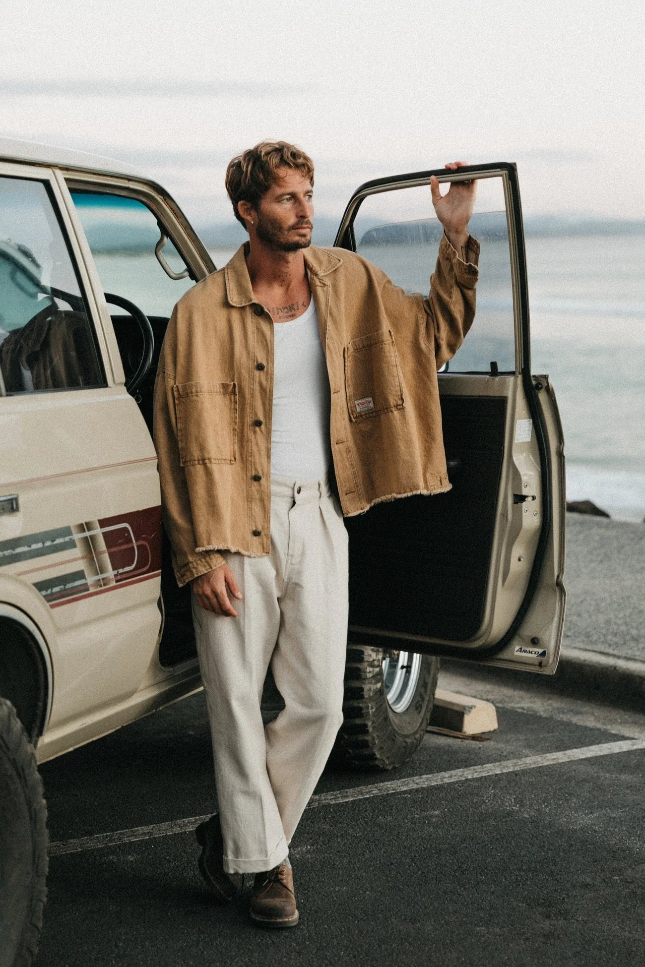 Weston unisex jacket in Mustard by Ottway the Label