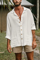 Palmer white long sleeve shirt by Ottway the Label, alternate view